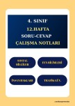4. SINIF 12. HAFTA SORU-CEVAP DEFTER ÇALIŞMA NOTLARI