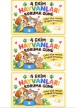 HAYVANLARI KORUMA GÜNÜ MAMA ETİKETLERİ