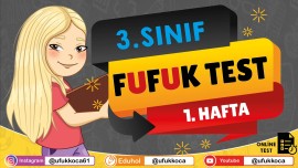 3.Sınıf - 1.Hafta - Kazanım Değerlendirme Testi