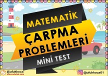 Çarpma İşlemi Problemleri Online Test