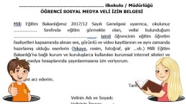 Sosyal Medya izin belgesi