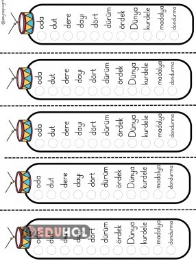 D sesi okuma kontrol şablonu