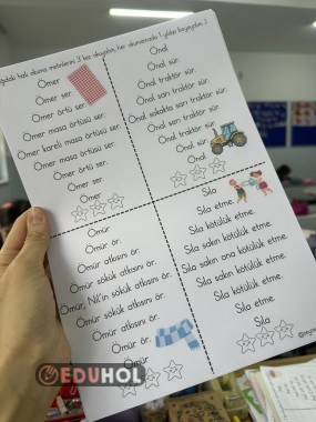 Ö sesi anlamlı ve hızlı okuma metinleri