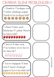 1. Sınıf çıkarma işlemi problemleri defter