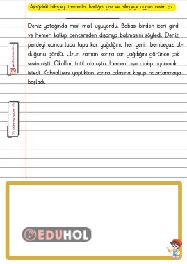 Hikaye Tamamlama (Kar Sevinci)