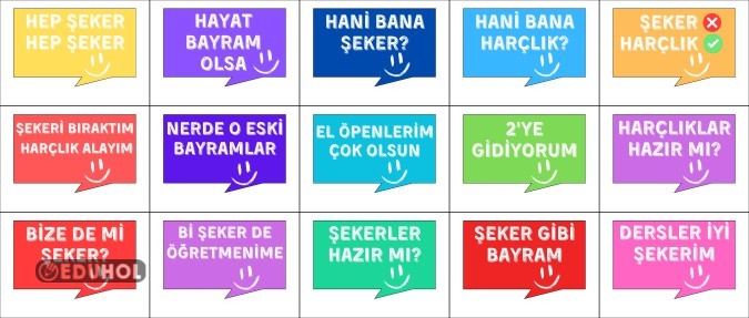 Ramazan Bayramı Konuşma Balonları