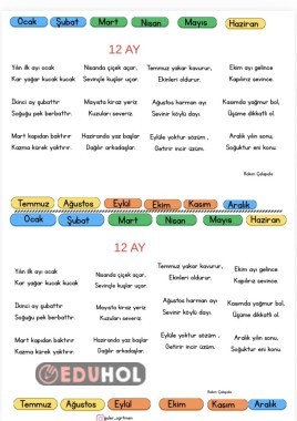 12 ay şiiri