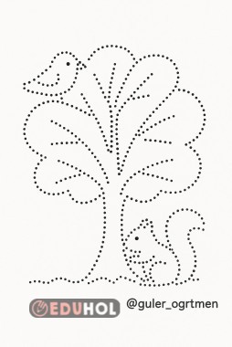 Ağaç temalı  nokta birleştirme