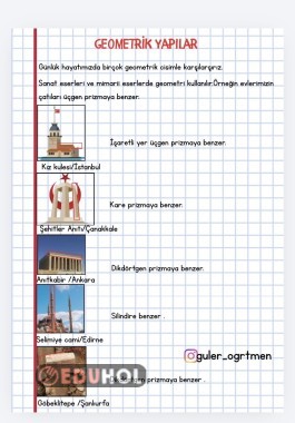 Çevremizdeki geometrik yapılar