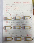 Alfabetik sıralama defter çalışması