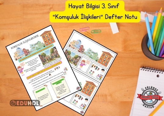 3.Sınıf Komşuluk İlişkilerimiz (Defter Notu)