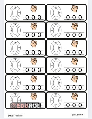 0 rakamı interaktif Defter