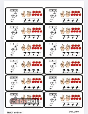 7 Rakamı İnteraktif Defter