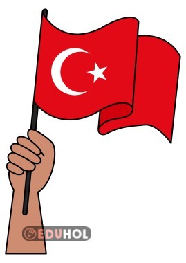 16 Parça Dev Bayrak Posteri