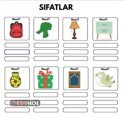 3.Sınıf Sıfatlar Etkinlik