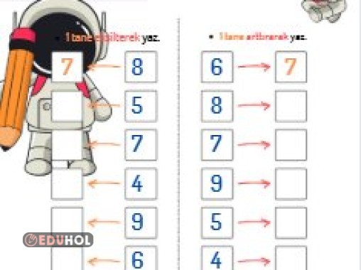 Sayılar öncesi ve sonrası yazma