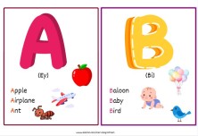 İngilizce Alfabe Kartları