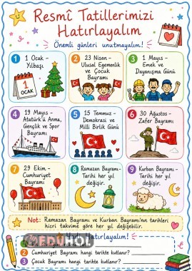 RESMİ TAİLLER DEFTERE YAPIŞTIRMA
