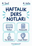 4. SINIF 4. HAFTA DERS NOTLARI