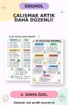 4. SINIF HAFTALIK ÇALIŞMA PLANI