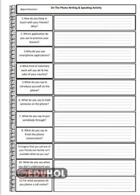 on the phone open ended questions