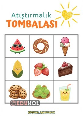 Atıştırmalık Tombalası ( Yaz Tatili Etkinlikleri)