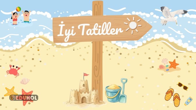 İyi Tatiller (Yaz Temalı) Dijital Pano