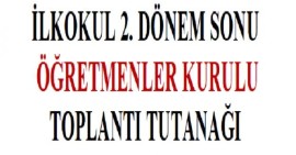 2024-2025 Eğitim Öğretim Yılı Sene Sonu Öğretmenler Kurulu