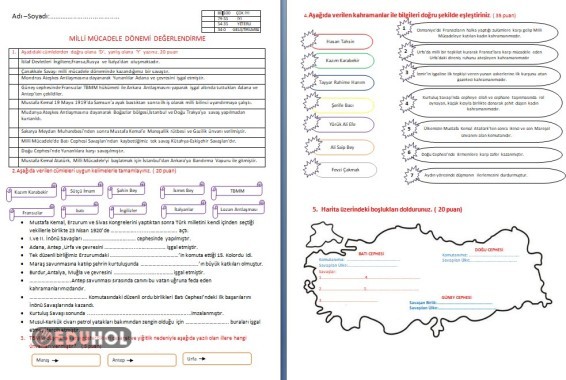 Milli mücadele süreç değerlendirme