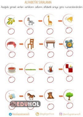 ALFABETİK SIRALAMA