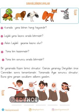 SIRA BİLDİREN SAYILAR