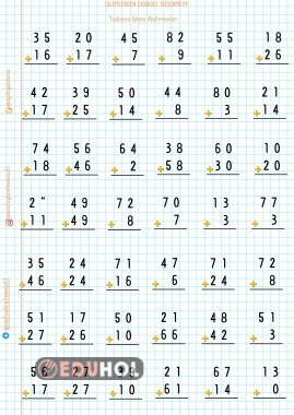 Toplama İşlemi Alıştırmaları