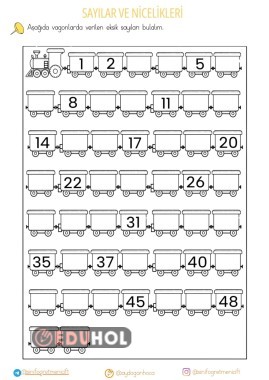 YÜZLÜK TABLO EKSİK SAYILARI TAMAMLAMA 4 SAYFA ÇALIŞMA KAĞIDI
