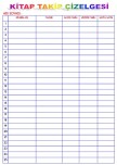 KİTAP  TAKİP  ÇİZELGESİ