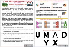 2. SINIF SÜREÇ DEĞERLENDİRME ÇALIŞMASI 34. HAFTA