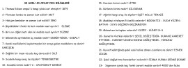 FEN BİLİMLERİ 40 SORU 40 CEVAP YARIŞMA SORULARI