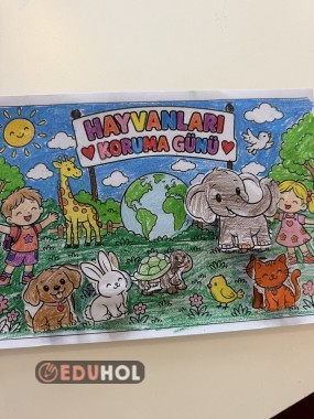 3 boyutlu etkinlik hayvanları koruma günü