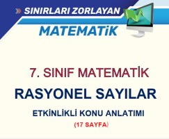 7. SINIF RASYONEL SAYILAR ETKİNLİKLİ KONU ANLATIMI