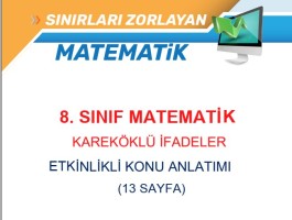 8. SINIF KAREKÖKLÜ İFADELER ETKİNLİKLİ KONU ANLATIMI