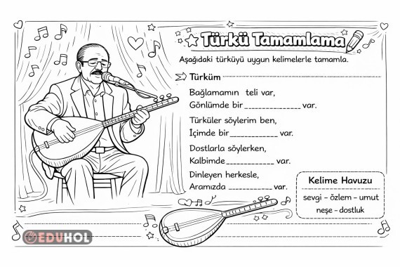 NEŞET ERTAŞ OKUMA METNİ-TÜRKÜ TAMAMLAMA