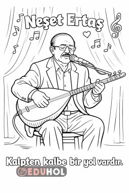NEŞET ERTAŞ TÜRKÜLERİ BOYAMA