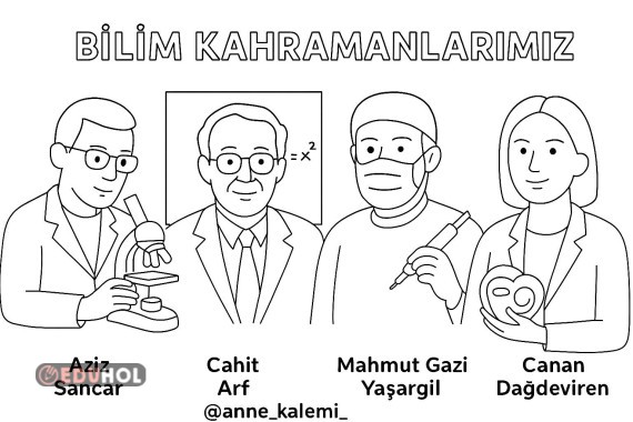 ÜLKEMİZE KATKIDA BULUNAN BİLİM KAHRAMANLARIMIZ BOYAMA