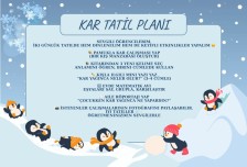 KAR TATİLİ YA DA HAFTA SONU İÇİN ETKŞNLİK KAĞIDI