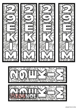 29 EKİM KİTAP AYRACI