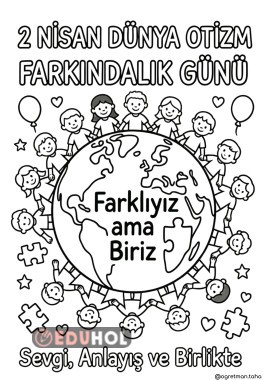 2Nisan Dünya Otizm Farkındalık Günü