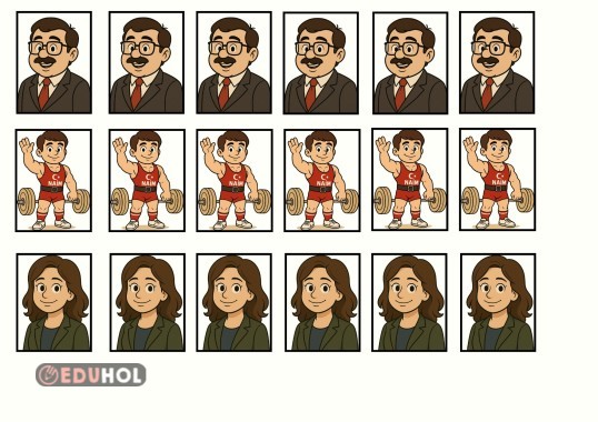 Alanında Tanınmış Türklerin Resimleri -Deftere Yapıştırmak için-