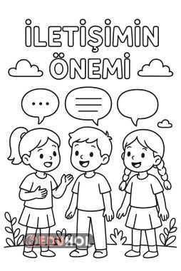İletişimin Önemi Boyama