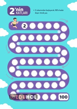 2' şer Ritmik sayma etkinliği