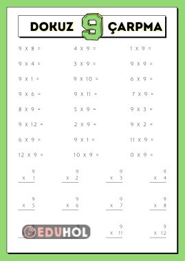 Dokuzar çarpma işlemi