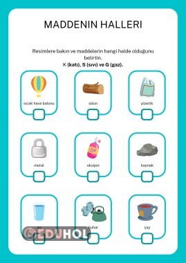 Fen Bilimleri Maddenin halleri